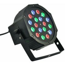 Par 18 led x 1W Faro rgb dmx Strobo flash Wash Programmabile
