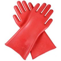 Ensoleille - 1 par de guantes de aislamiento eléctrico profesionales de 40 cm, color rojo, de goma de alto voltaje de 12 kV, guantes de seguridad