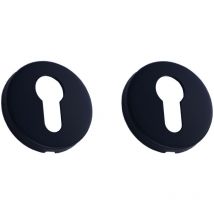 Par de rosas Klose Besser Redondas Diam.53 mm - 'ElsaN Noir' Rosaces Cylindre