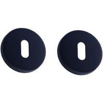 Klose Besser - Par de rosas Redondas Diam.53 mm - 'ElsaN Noir' Rosaces Clés l