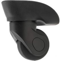Qiyao - par de ruedas giratorias de 360° para equipaje, color negro, tamaño pequeño, W041, juegos de maletas