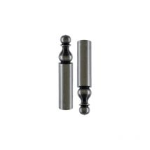 Bros - Par de tapas de enchufe rústicas n°16 para enchufe Ø13 H.80mm hierro negro - CF-16-A-1380-5
