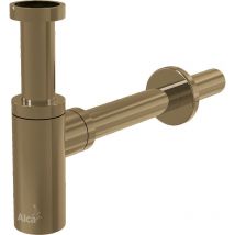Alcaplast - Alca Sifón Alca para lavabo DN32, oro cepillado (A400-G-B)