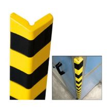 Paracolpi flessibile angolare in eva espansa con biadesivo 760 mm x 50 mm giallo/nero