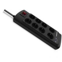 Monster Cable - Parafoudre parasurtenseur 8 Prises 2 usb MFG4003 Noir