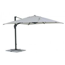 Webmarketpoint - Paraguas plegable Ines aluminio gris claro 3x3 cm