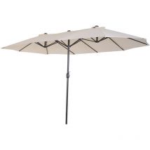 Paraguas triple Mt 2,7 x 4,6 x H.2,5