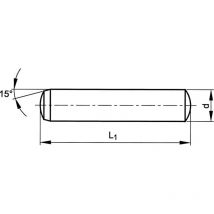 2X24MM Metric Plain Dowel Pin H6-TOL- you get 25 - Qualfast