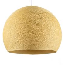 Paralume Cupola in filo - 100% fatto a mano Poliestere Mostarda - l - ø 42 cm