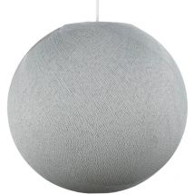 Paralume Sfera in filo - 100% fatto a mano Poliestere Grigio perla - l - ø 42 cm