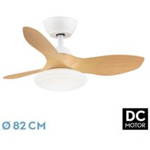 Paramo Ventilatore dc 36W Bianco/Faggio 3 Pale