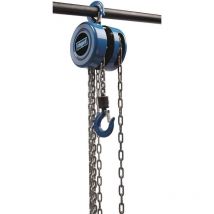 Paranco manuale a catena alzata metri 3 sollevamento 1000 kg Scheppach CB01