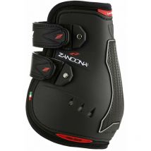 Paranocche Zandonà per cavalli alte a doppia nocca carbon air fit con carbonio e chiusura tessuto a strappo: m, Nero
