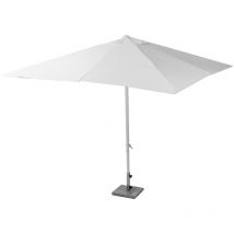 Vacchetti - Parasol droit pare-soleil de jardin Blanc 3x3 m h 2,65 m en Aluminium mod. Michigan