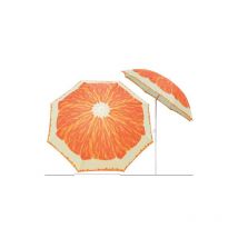 Fraschetti - parasol de plage imprimé fruits oranges 180CM avec étui