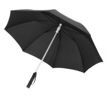 Kkmoon - Parapluie led Manuel à Changement de Couleurs (7 Couleurs) - Batterie Incluse - Sécurité Nuit/Pluie - Noir
