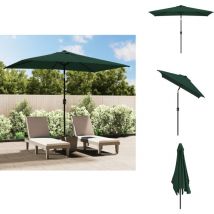 Parasol 200 x 300 cm Vert Rectangulaire - Voile D'ombrage - Parasol De Jardin - Parasol Rectangulaire - Parasol Vert - Parasol Résistant Aux uv