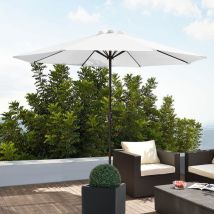 Casa.pro - Parasol de Jardin Budapest Résistant Imperméable 300 x 230 cm Blanc [ ]