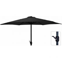 Gardeneas - Ombrelle ø300cm de hauteur maximale 3m coloris : gris anthracite.