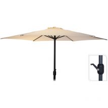 Ombrelle ø300cm de hauteur maximale 3m couleur : crème.