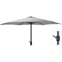 Planeta Huerto - E3/81916 parasol Ø300cm hauteur maximale 3m couleur : gris clair