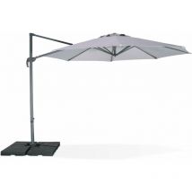 3.5m round cantilever parasol, Antibes, Light Grey
