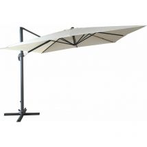 Chillvert - Parasol Déporté Aluminium Roma de Luxe 300x400x280 cm