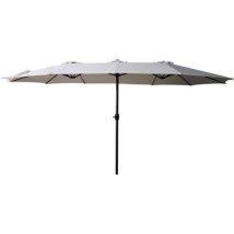 Parasol Amicasa Aluminium 2,7x4,6mt Twin Grey Ecru 2638062000416