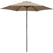 Kingsleeve Parasol Inclinable Ø 300cm Parasol En Aluminium Avec Manivelle Protection Uv50+ Pare-soleil Jardin Terrasse Extérieur Taupe