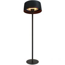 Parasol chauffant électrique sur mât sirmione noir en acier Favex