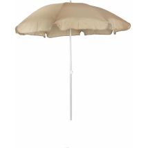 Ombrellone Parasole Da Giardino Chillvert Gandía Alluminio Fisso Ø180 Cm Camel