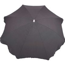 Ombrellone Parasole Da Giardino Chillvert Gandía Alluminio Fisso Ø200 Cm Grigio Scuro