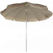 Parasol de Jardin Chillvert Hampton Aluminium Fixe Ø240 Beige