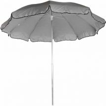Parasol de Jardin Chillvert Pacific Aluminium Ø240 cm Gris Clair