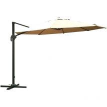 Parasol de Jardin Décentralisé Rond 'Maracon' ø Mt 3,5 - Ecru'