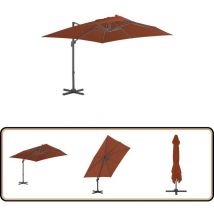 Parasol de jardin en porte-à-faux avec mât en aluminium - Parasol De Jardin - Parasol Extérieur - Parasol Rectangulaire - Parasol Portée - Parasol