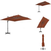 Parasol de jardin en porte-à-faux avec mât en aluminium - Parasol De Jardin - Parasol Extérieur - Parasol Rectangulaire - Parasol Portée - Parasol