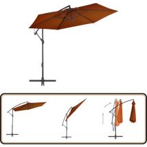 Parasol de jardin en porte-à-faux avec mât en aluminium - Parasol De Jardin - Parasol Suspendu - Parasol Terrasse - Parasol Rectangulaire - Parasol