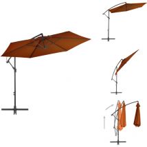 Parasol de jardin en porte-à-faux avec mât en aluminium - Parasol De Jardin - Parasol Suspendu - Parasol Terrasse - Parasol Rectangulaire - Parasol