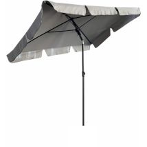 Parasol de jardin gris clair 200x123x235 cm