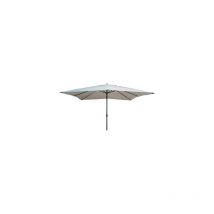 Parasol de jardin mod Pully New 2x2mt tissu polyester 160 gr / m blanc avec treuil
