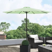 Casa.pro - Parasol de Jardin Budapest Polyester Acier 300 x 230 cm Vert Pastel [ ]