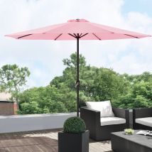 Casa.pro - Parasol de Jardin Budapest Polyester Acier 300 x 230 cm Rose Pastel [ ]