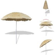 Parasol de plage inclinable style Hawaii - Parapluie De Plage - Parasol Inclinable - Parasol Hawaii - Parasol Extérieur - Parasol Jardin