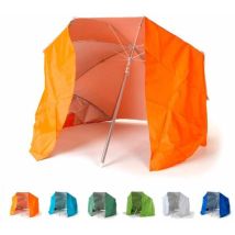 Parasol De Plage Pliable Portable Léger Aluminium Tente 160 Cm Piuma - Orange