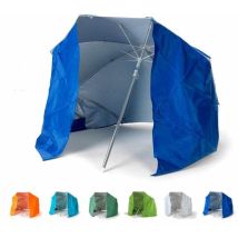 Parasol De Plage Pliable Portable Léger Aluminium Tente 160 Cm Piuma - Bleu