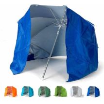Parasol De Plage Portable Moto Pliable Léger Tente 200 Cm Piuma - Bleu