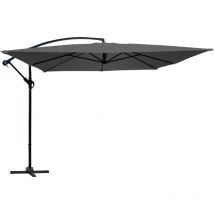 Mob Event Pro - Parasol déporté 3x3m aluminium gris anthracite