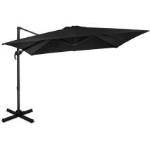 Parasol cantilever Pisogne 300x300cm - Premium parasol Anthracite/Noir - Vonroc