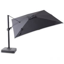Ici Store - Parasol Déporté Carré Marbella 3 x 3 m toile acrylique Sunbrella Sooty - Grey